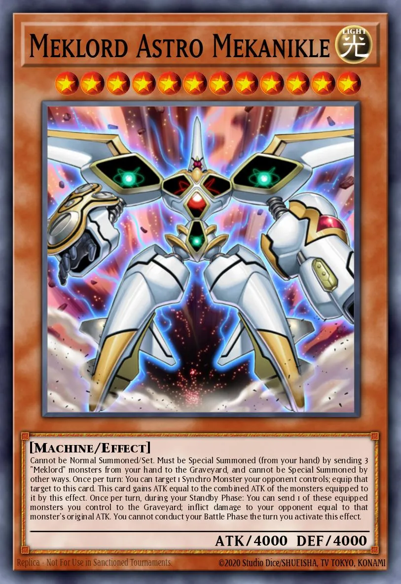 Meklord Astro Mekanikle — Yu-Gi-Oh! World Championship Qualifier National Championships 2011 prize cards