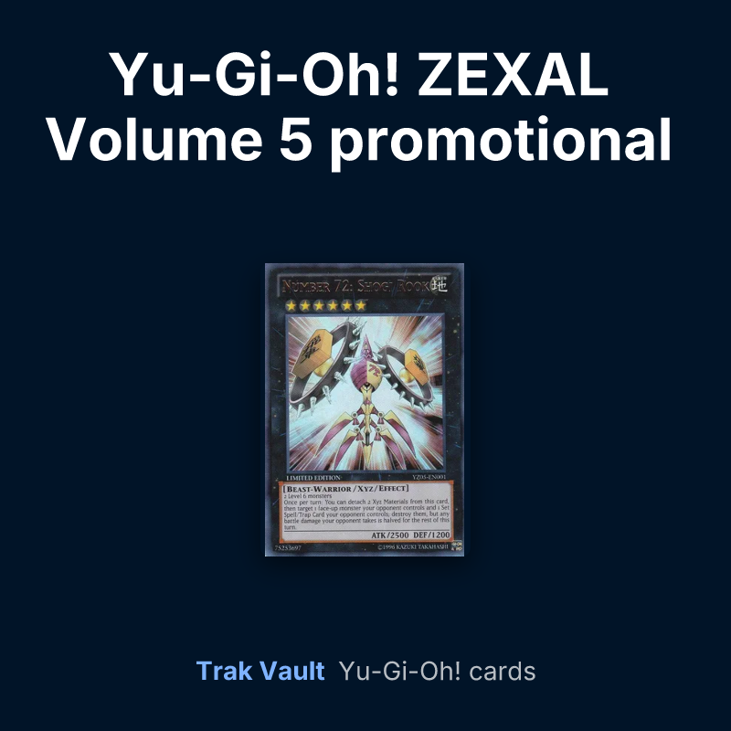 Yu-Gi-Oh! ZEXAL Volume 5 promotional card Yu-Gi-Oh! cards: Number 72: Shogi Rook